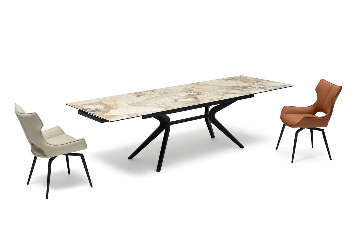 Table Confortable (2 pieds liés centraux)