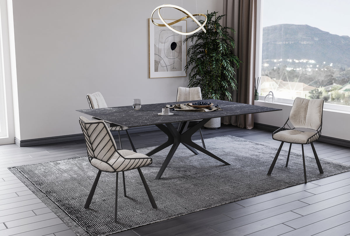 Table Hector (4 pieds centrale) "spider"