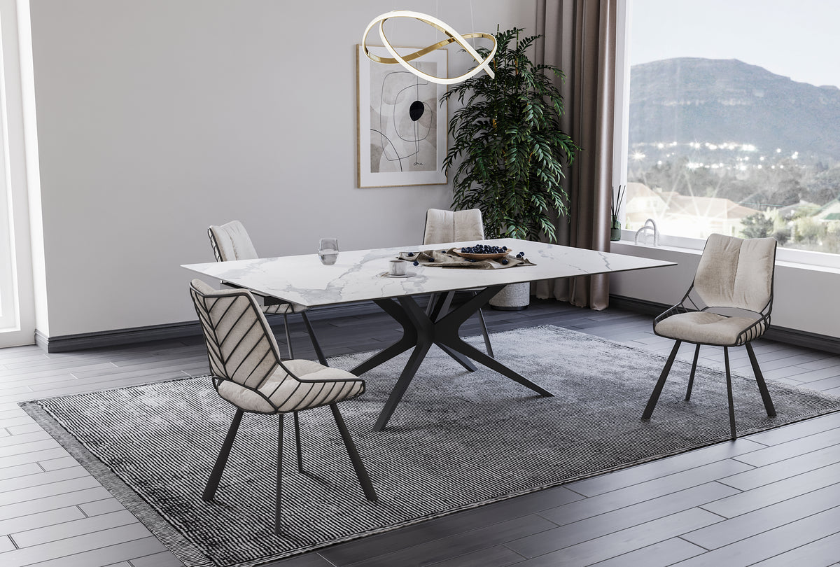 Table Hector (4 pieds centrale) "spider"