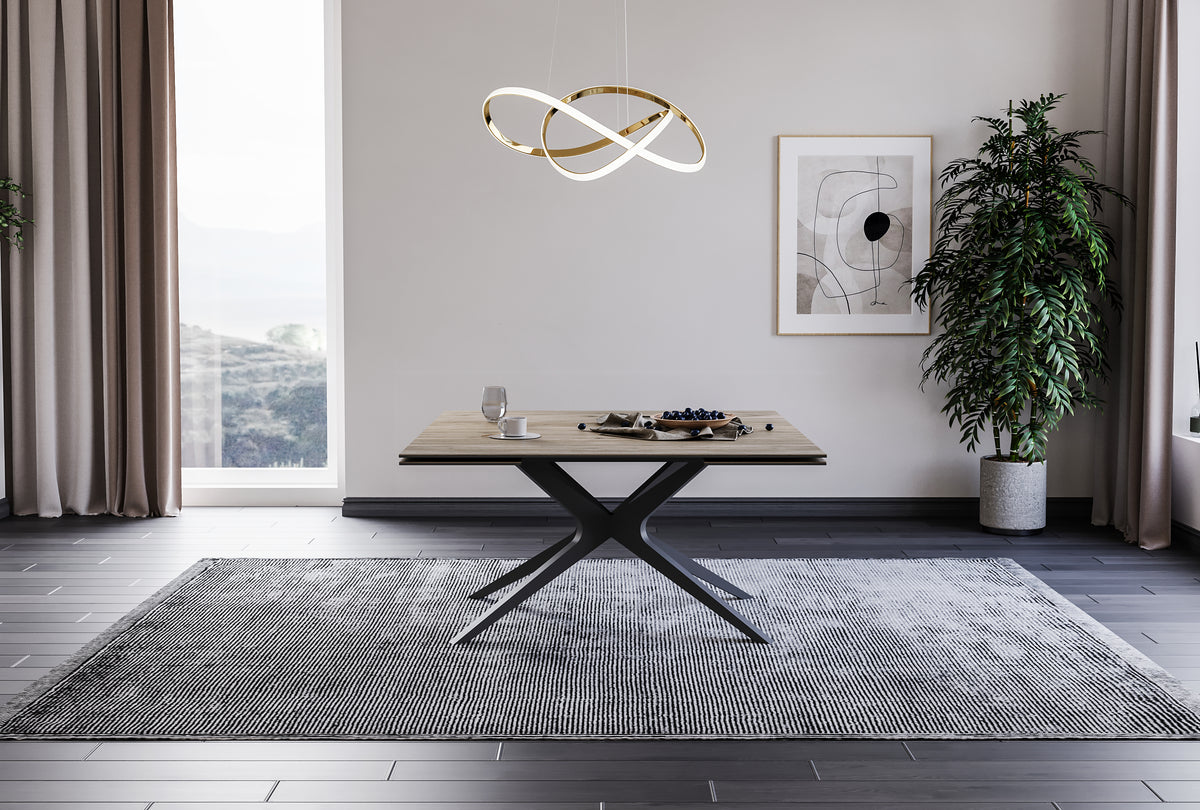 Table Hector (4 pieds centrale) "spider"
